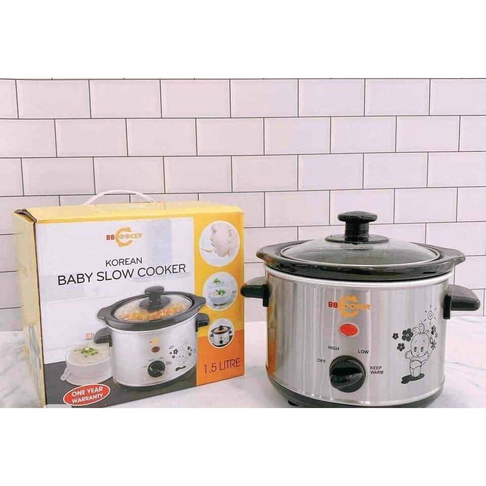 Nồi nấu cháo chậm đa năng Hàn Quốc BB cooker 1,5L, 2,5L, 3,5L -HÀNG CHÍNH HÃNG