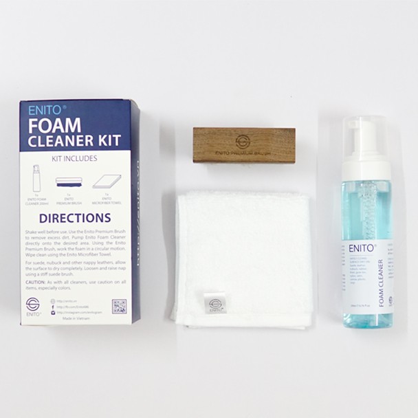 Bộ Vệ Sinh Giày Enito Foam Cleaner Kit - Chuyên Vệ Sinh Giày Sneaker, Giày Da Cao Cấp