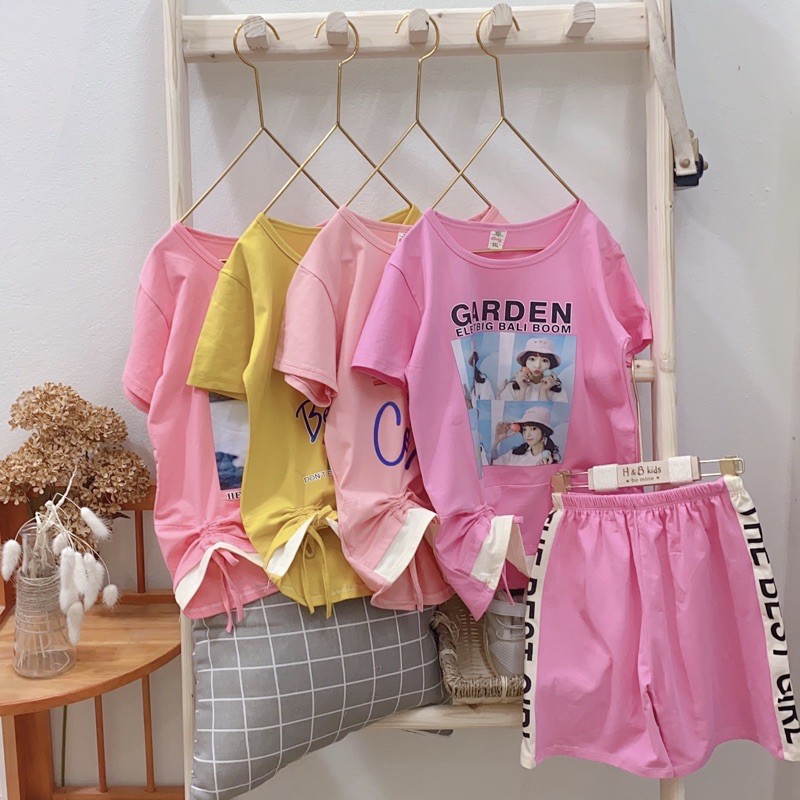 Bộ Cotton Bé Gái 23-33kg❤️Chất cotton 4 chiều siêu mềm mịn