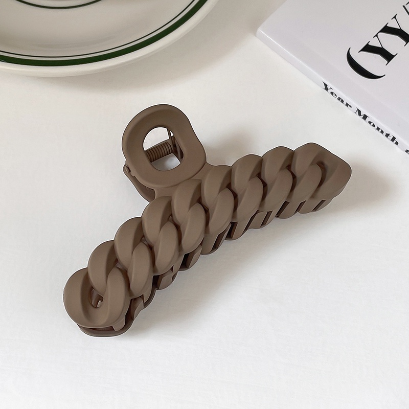 Kẹp Tóc Hình Cá Mập Phối Dây Xích Dễ Phối Đồ Thời Trang Phong Cách Hàn Quốc