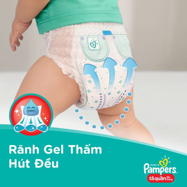 Bỉm Pampers Quần Giữ Đang Mới Gói Cực Đại M74/L68/XL62/XXL56