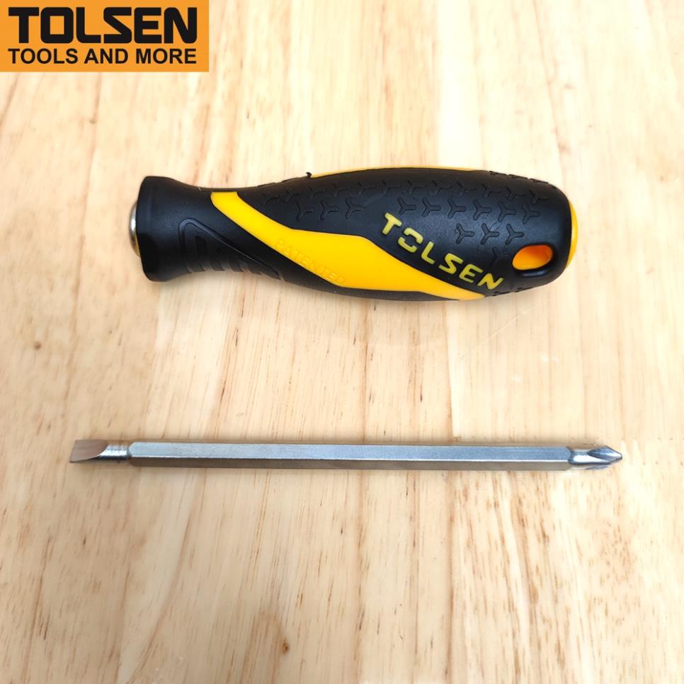Tua vít 2 trong 1 hai đầu cán mềm 6x135mm TOLSEN 20042