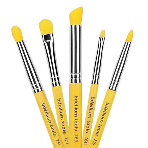 set 5 cọ Bdellium mắt khói Yellow Bamboo Smokey Eye 5pc brush set