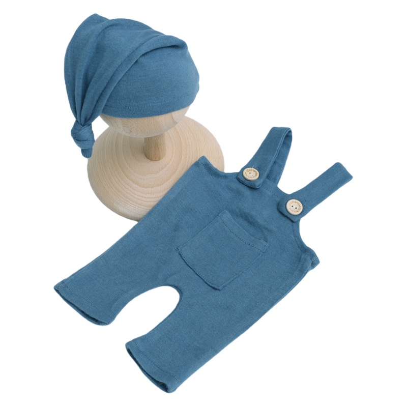 Bộ Áo Liền Quần Kèm Mũ Beanie Dành Cho Chụp Hình Em Bé Sơ Sinh