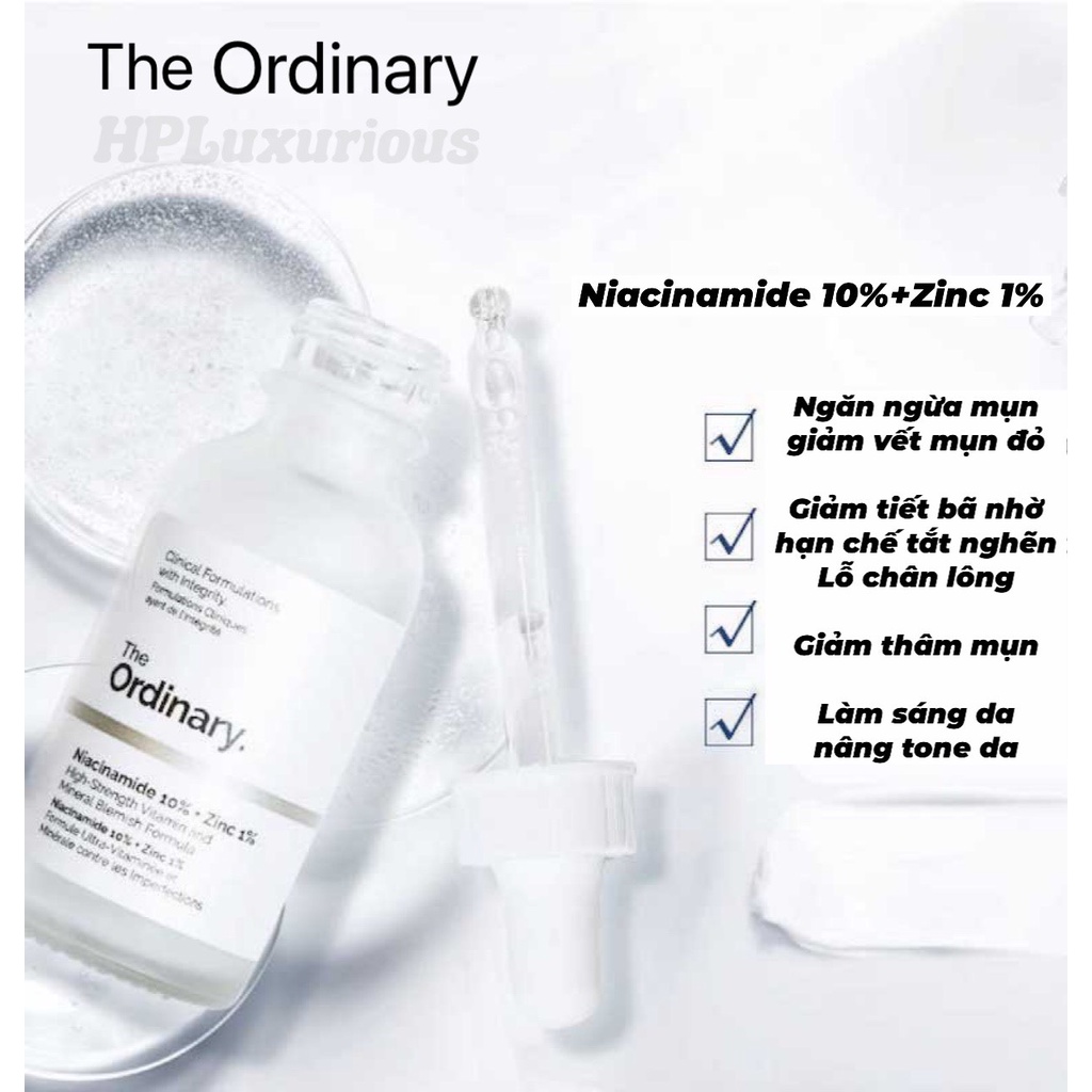 Serum Vitamin mờ thâm, giảm mụn làm trắng da Niacinamide 10%+Zinc1% | BigBuy360 - bigbuy360.vn