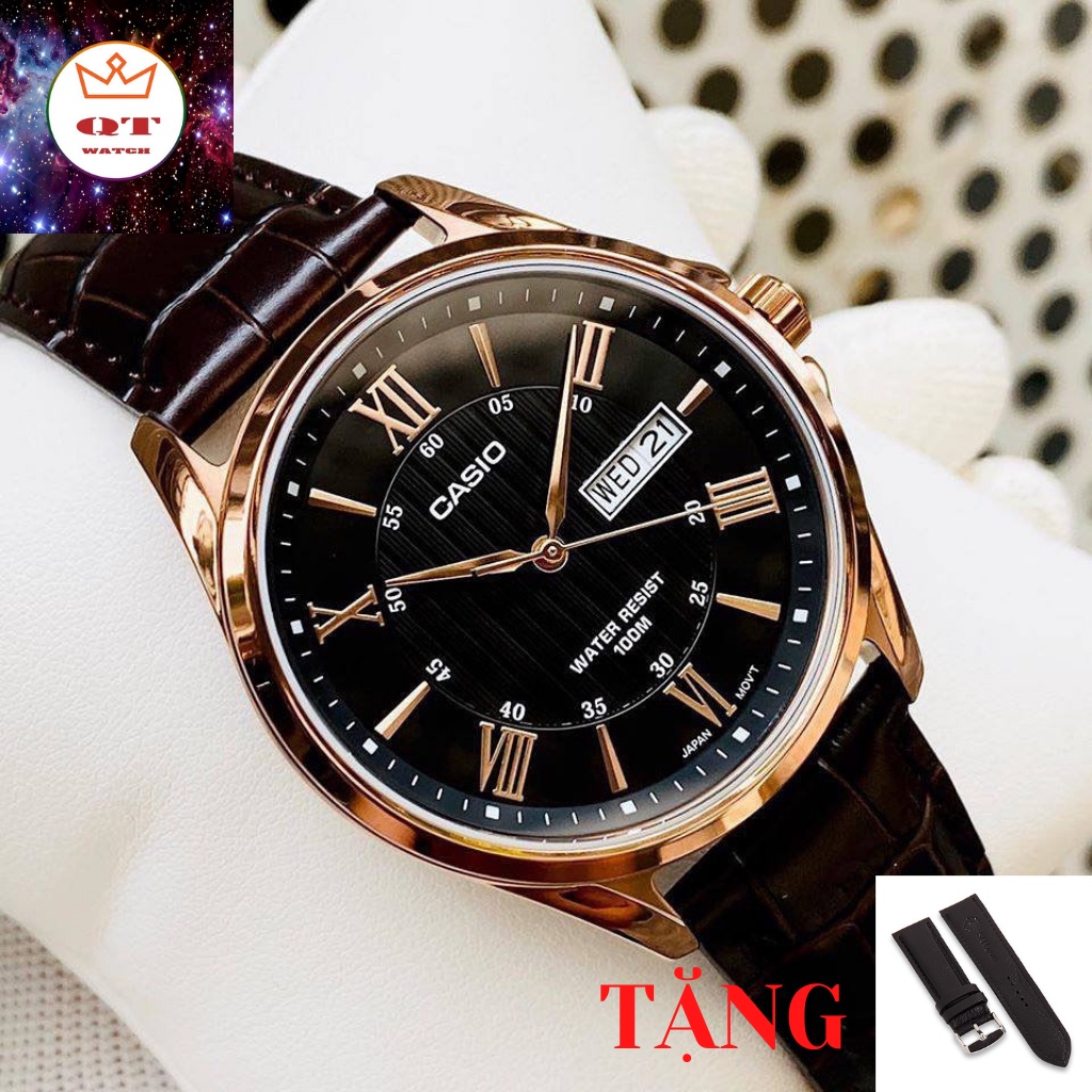 Đồng Hồ Nam CASIO MTP-1384L-1AV Chính Hãng Tặng Dây Da Cao Cấp