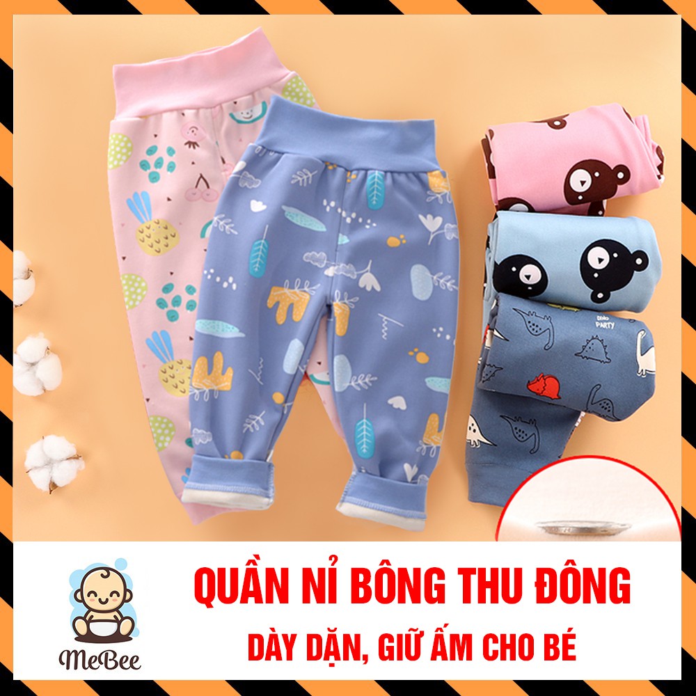 QUẦN nỉ bông thu đông cho bé trai, bé gái (4-15kg)