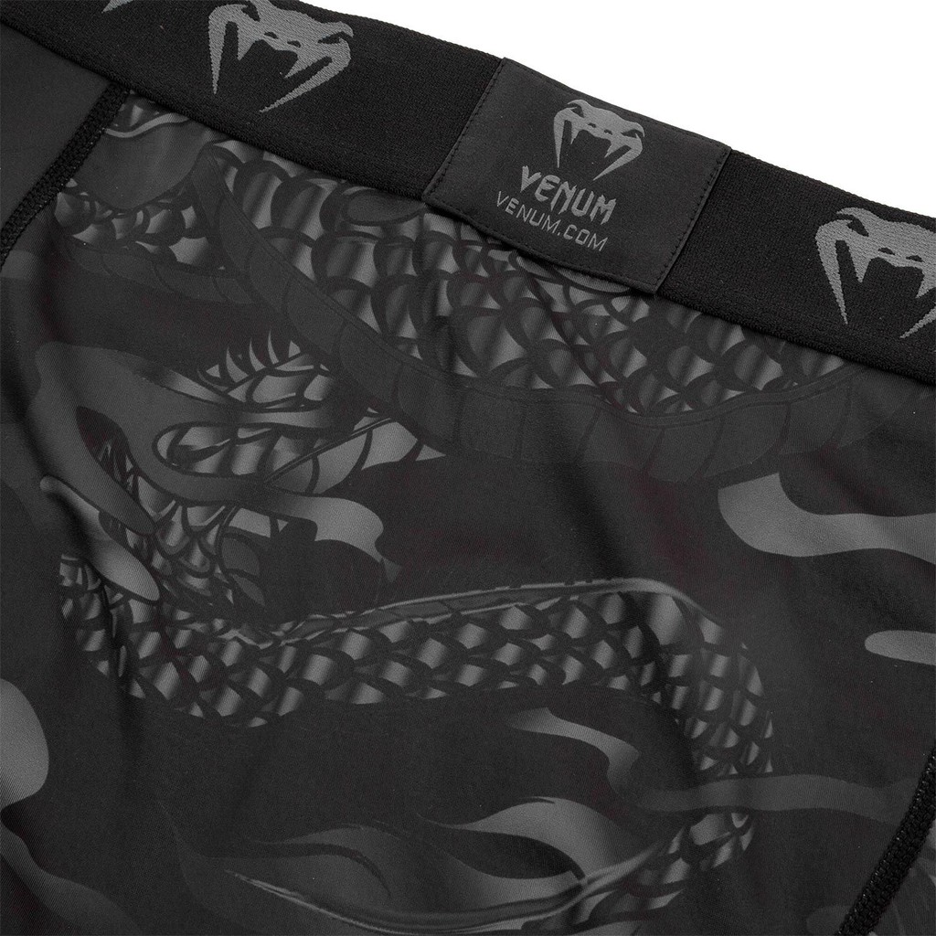 Quần bó Venum Spats Dragon's Flight Spats - Black/Black