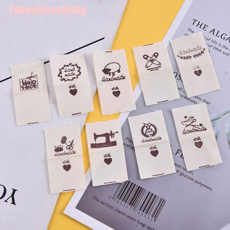 Bộ 100 Nhãn Dán Tự Làm Bằng Vải Thủ Công