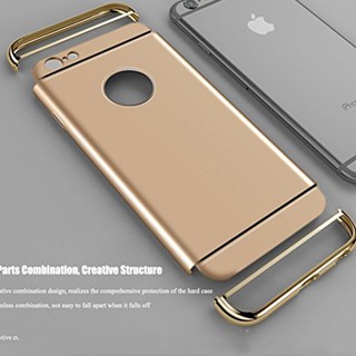 Ốp lưng iphone 6 Plus / 6s Plus mạ viền vàng ( màu xanh )