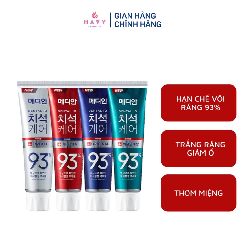 Kem Đánh Trắng Răng MEDIAN 93% Tooth-Paste 120gr