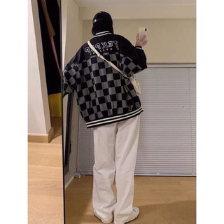 Áo khoác nỉ bomber caro takkep tc12