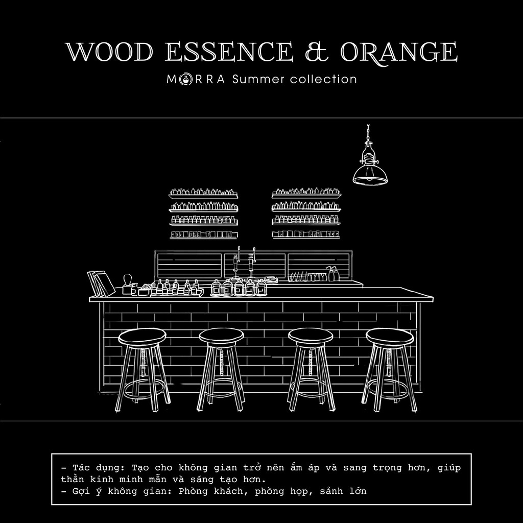 Tinh dầu Wood essence and orange 10ml