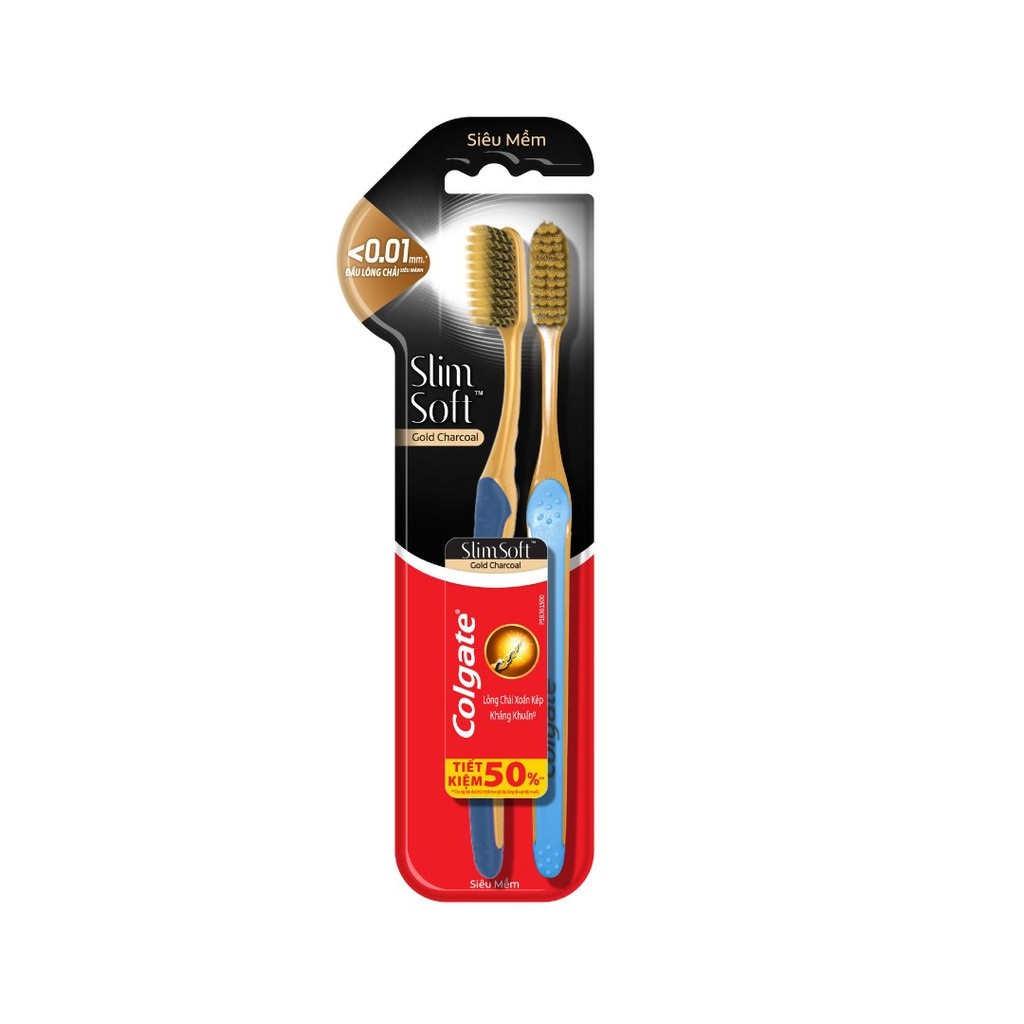 Bàn chải Colgate Slim Soft Charcoal Gold (MP6068)