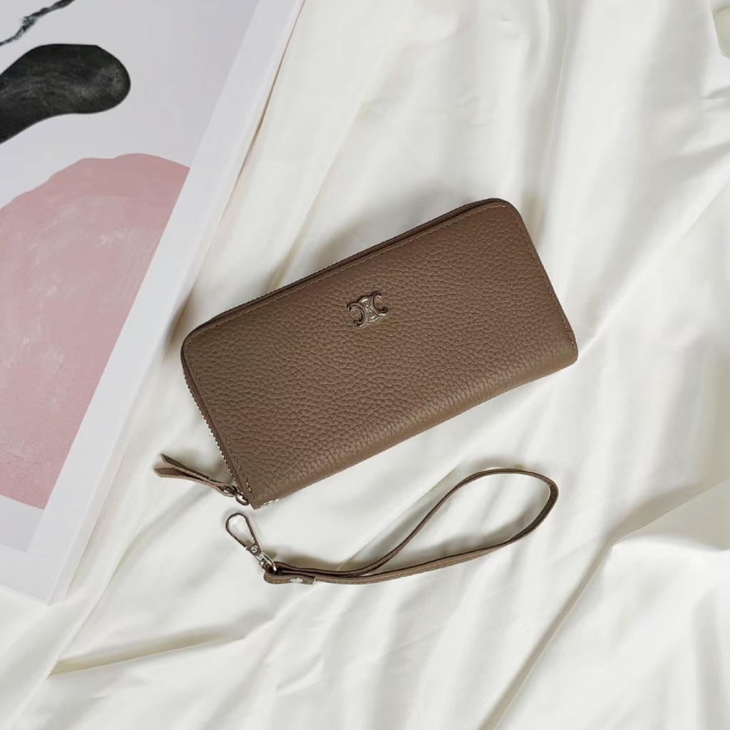 Ví nữ dài cầm tay Nalyn khóa kéo