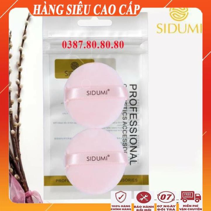 [ FreeShip - HÀNG NHẬP KHẨU] Sét 2 bông phấn trang điểm sidumi/ Bông đánh phấn phủ, phấn bột, phấn nén, phấn má cao cấp