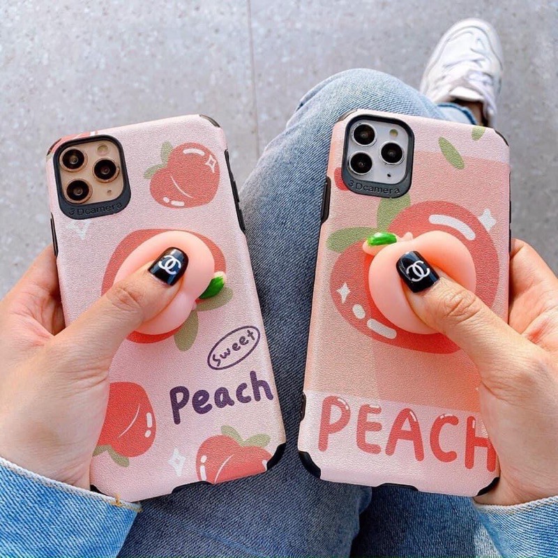 Khách Đặt Dòng Máy Vui Lòng note đơn cho shop!🍑Ốp Trái Đào Silicon🍑 Đủ các Dòng siêu xinh cute (chuẩn mẫu)