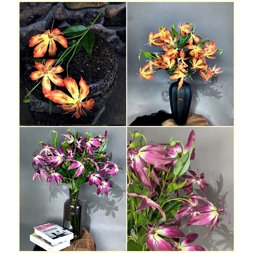 Hoa Ly Lửa [Hoa lụa cao cấp Lachance] - HC00083 - HC00084 -