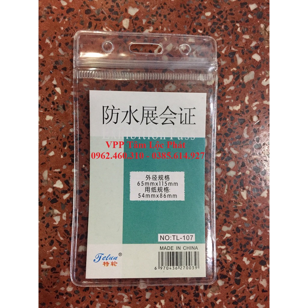 50 Bộ Thẻ đeo nhân viên 107 (DỌC) và Củ rút mặt cười (LOẠI 1)