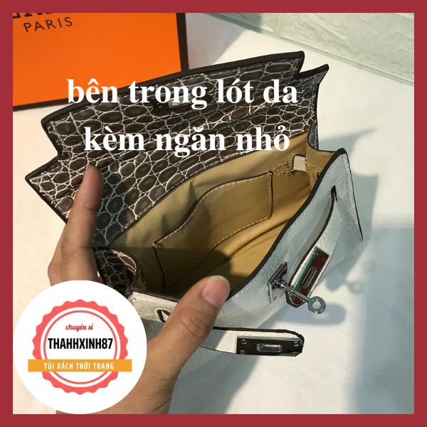 Túi hm bạch tạng size 19 full box kèm khăn lụa