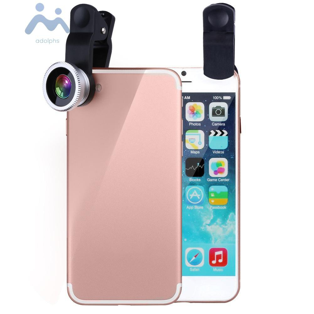 Bộ Ống Kính 3 Trong 1 180 Fish-Eye Lens + Macro | BigBuy360 - bigbuy360.vn