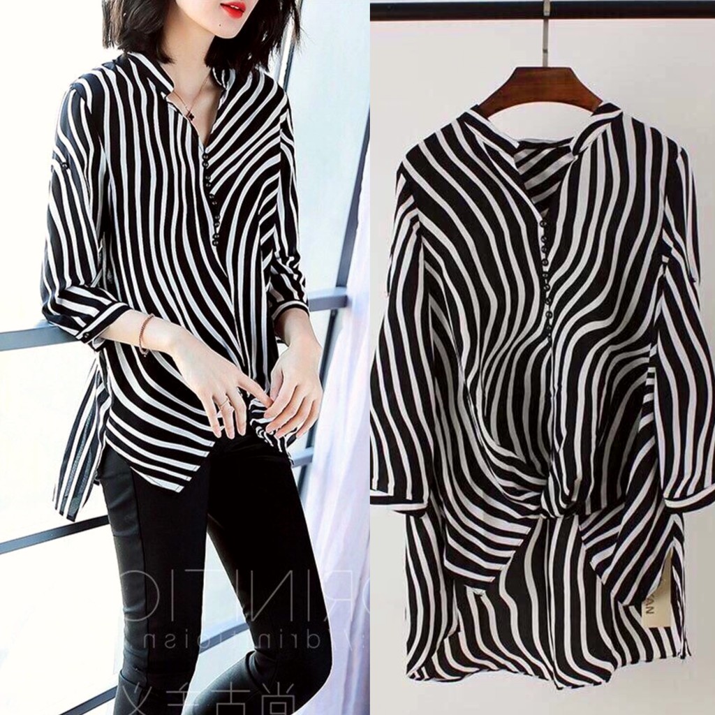 Áo Kiểu Sơ Mi Đẹp Thời Trang Hàn Quốc Cao Cấp ANN525