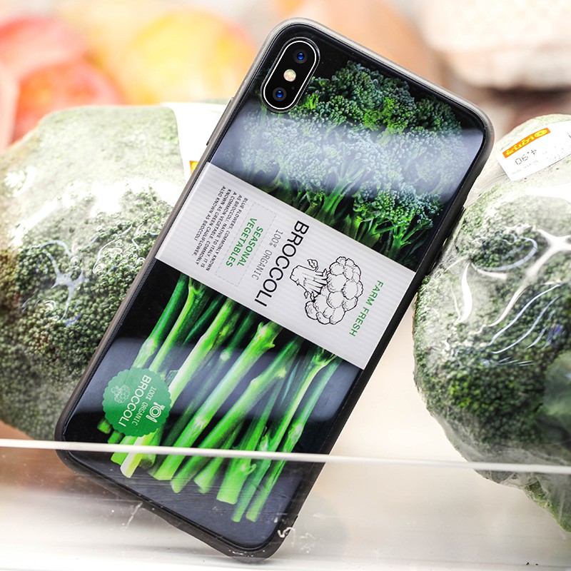 Ốp Điện Thoại Kính Cường Lực Hình Thức Ăn Cho iPhone 14 MAX 12 MINI 13 PRO 11 XS