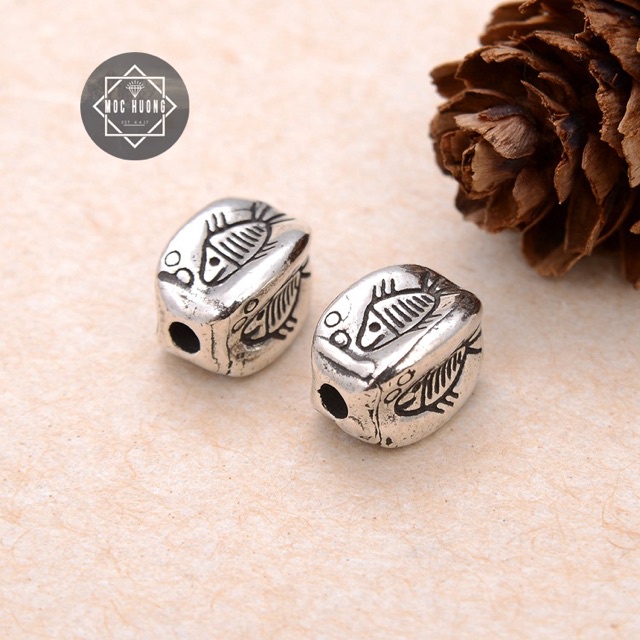 KHO SỈ  Charm bạc chạm hình cá - Hàng bạc tốt loại 1 cực đẹp PH298