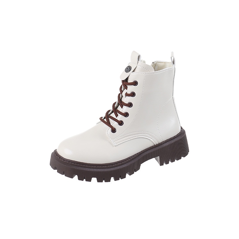 Giày bốt ngắn Martin chiến binh Cao Cấp G597 boot phong cách thời trang Anh dây kéo phía sườn cá tính thiết kế Ulzzang