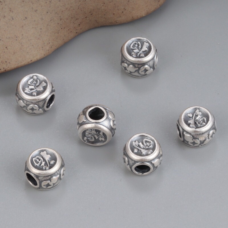 [SIÊU RẺ] Charm bạc chữ Phúc cực xinh - bạc loại 1 siêu đẹp - PH105