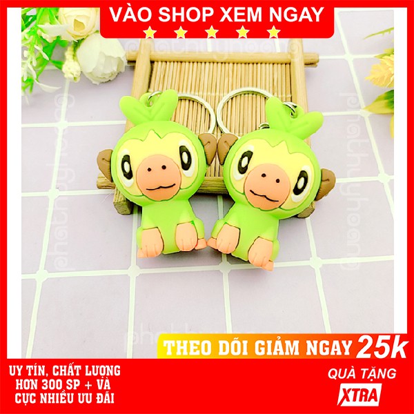 Móc khóa hoạt hình Grookey dễ thương