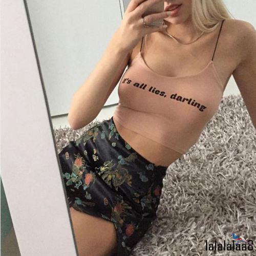 Áo crop-top hai dây dáng ôm gợi cảm cho nữ