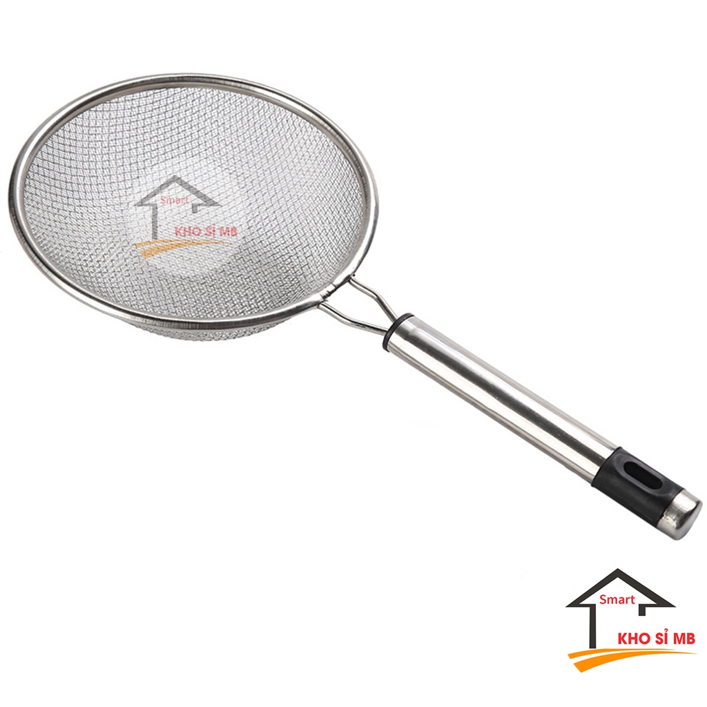 Rây lọc cháo, lọc bột, trà, trái cây, thức ăn inox loại đẹp, lưới lọc bột 2 size 14cm  lớp kho sỉ mb