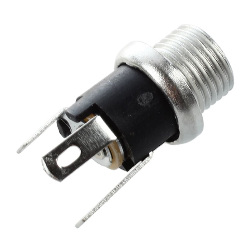 5 cái 5.5mmx2.1mm Ổ cắm giắc cắm nguồn DC Đầu nối gắn bảng điều khiển nữ