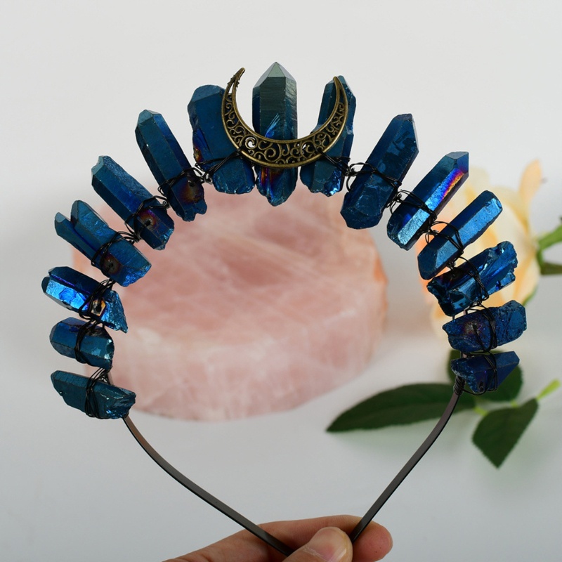 Flgo Vương Miện Pha Lê Đính Đá Mặt Trăng Phù Hợp Làm Quà Đám Cưới / Đính Hôn Cho Gia Đình