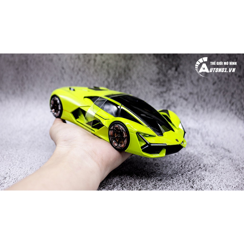 MÔ HÌNH XE LAMBORGHINI TERZO MILENNIO GREEN 1:24 BBURAGO 6462