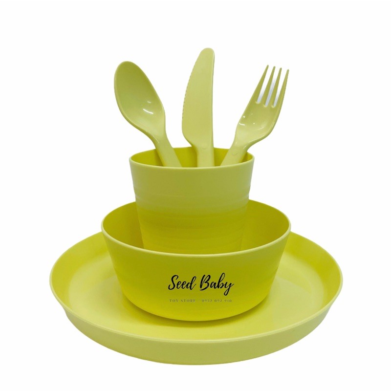 Set ăn dặm cho bé IKEA - Bộ ăn dặm 6 món KALAS an toàn cho bé - SEED BABY