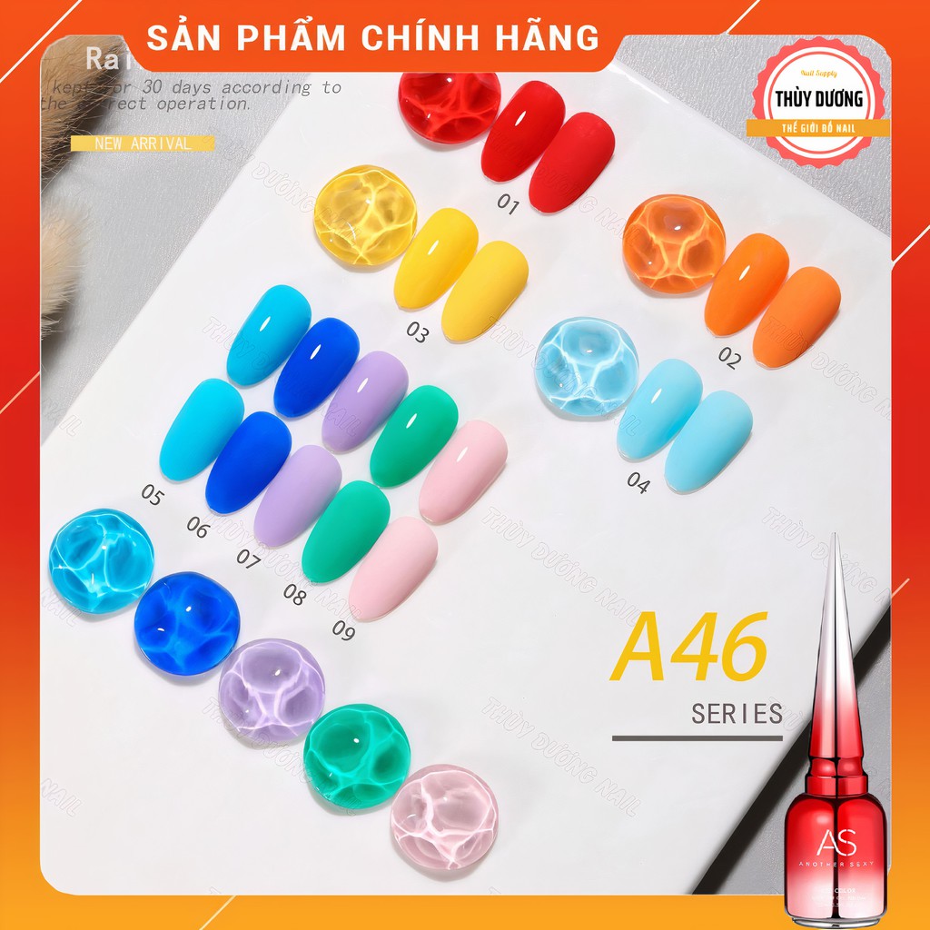 Sơn gel AS chính hãng chai đỏ mã A46 15ml