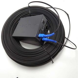 combo 150m cáp bấm sẵn 2 đầu + 1 cặp converter 3100ab nguồn to