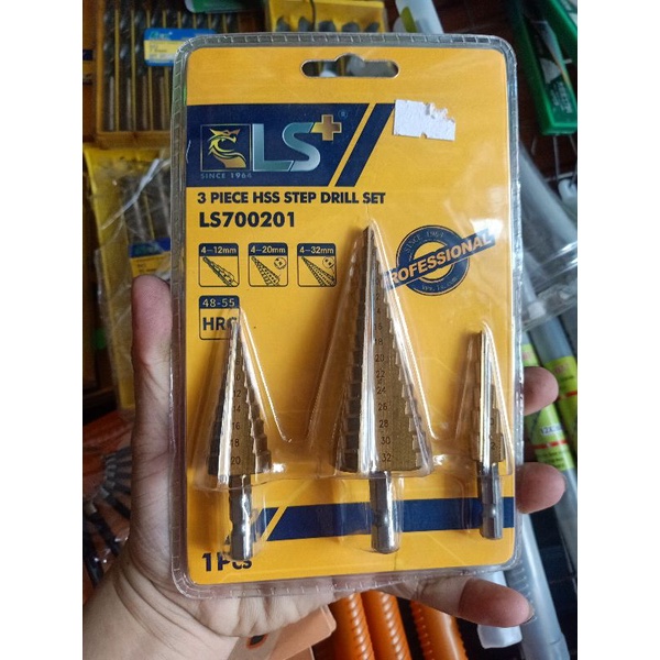 BỘ 3 Mũi khoan tháp phủ Titan đa năng LS+ đủ size loại tốt siêu bền
