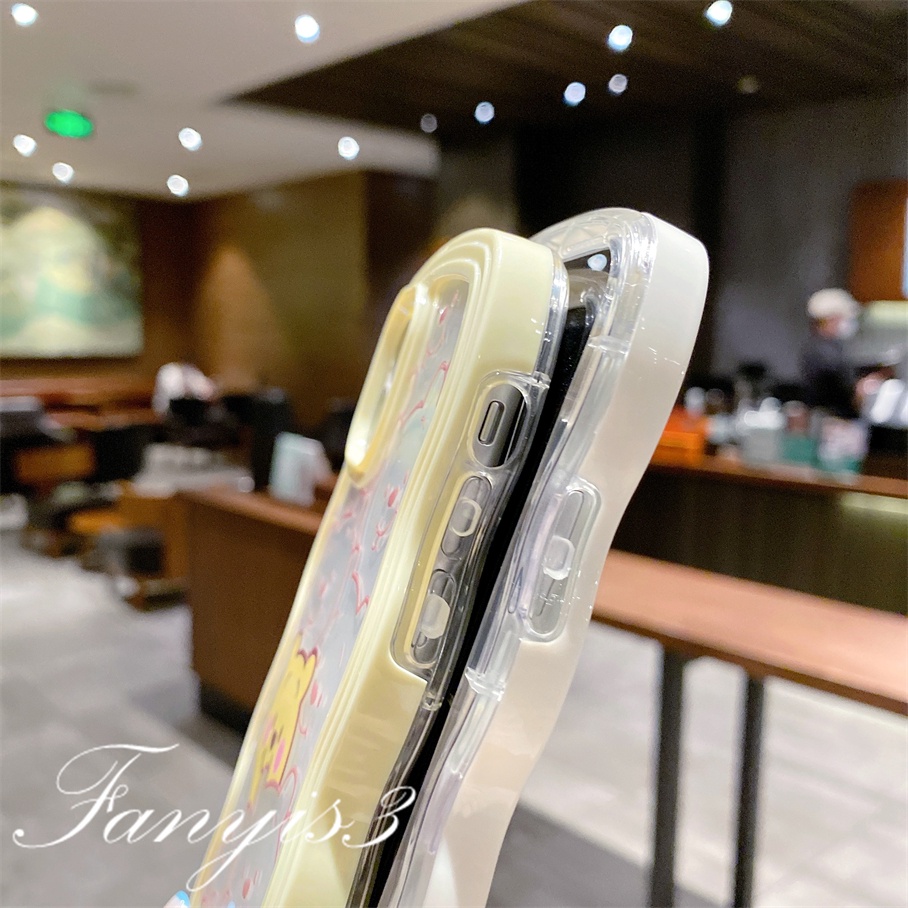 Ốp Điện Thoại Mềm Trong Suốt In Hình Gấu Pooh/Dâu Tây Cho iPhone 13 12 Mini 13 12 11 Pro Max X XR Xs Max