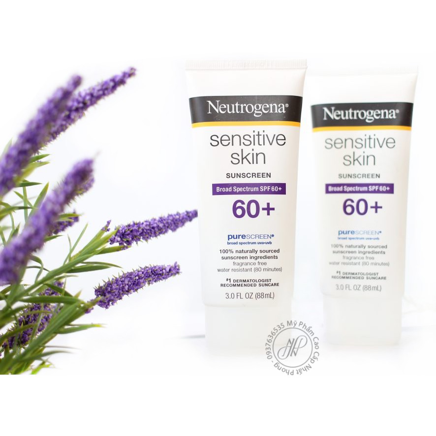 Kem chống nắng Neutrogena Sensitive Skin SPF 60º 88ml