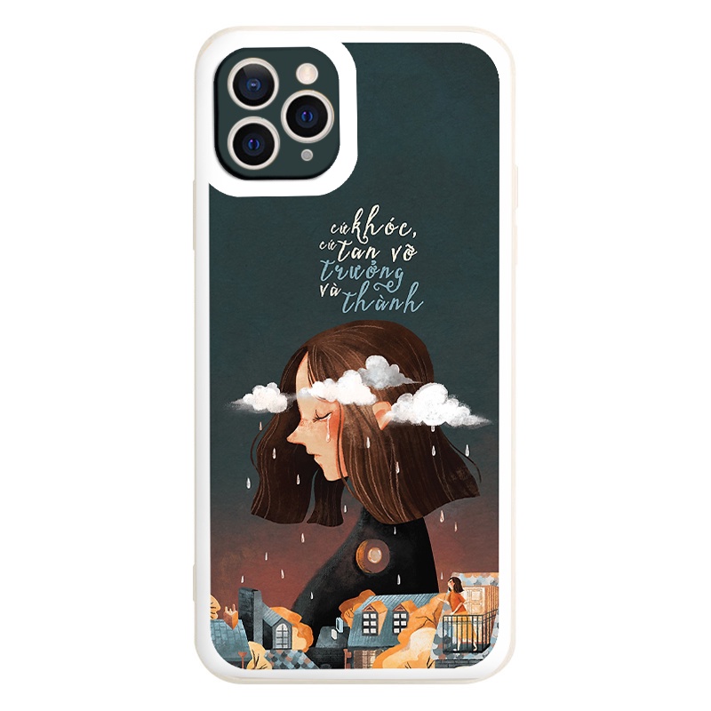 Ốp lưng iPhone 11 cô gái suy tư cho ip 6/7plus 8/Xsmax 11/11promax 12/12pro 13/13promax