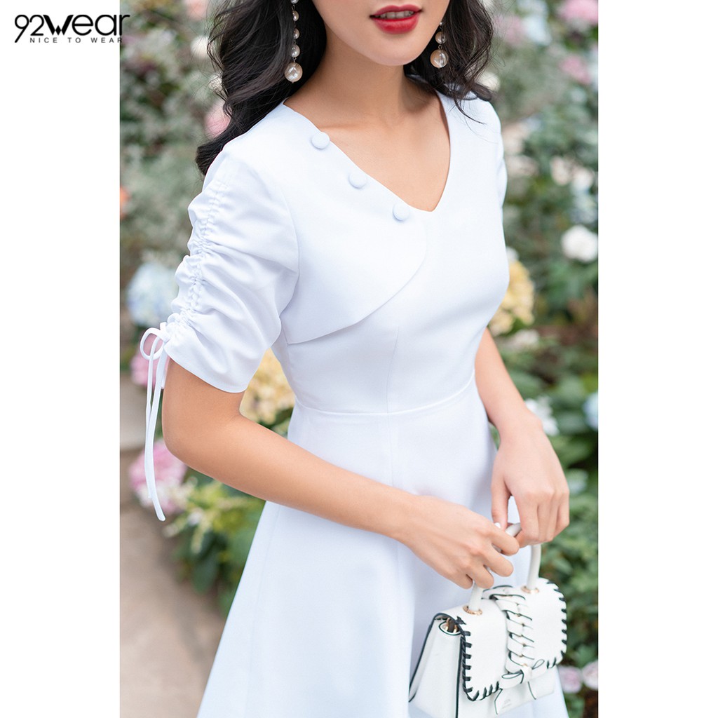 Đầm xòe Tà Bung 1 bên DEW0875 92Wear | BigBuy360 - bigbuy360.vn