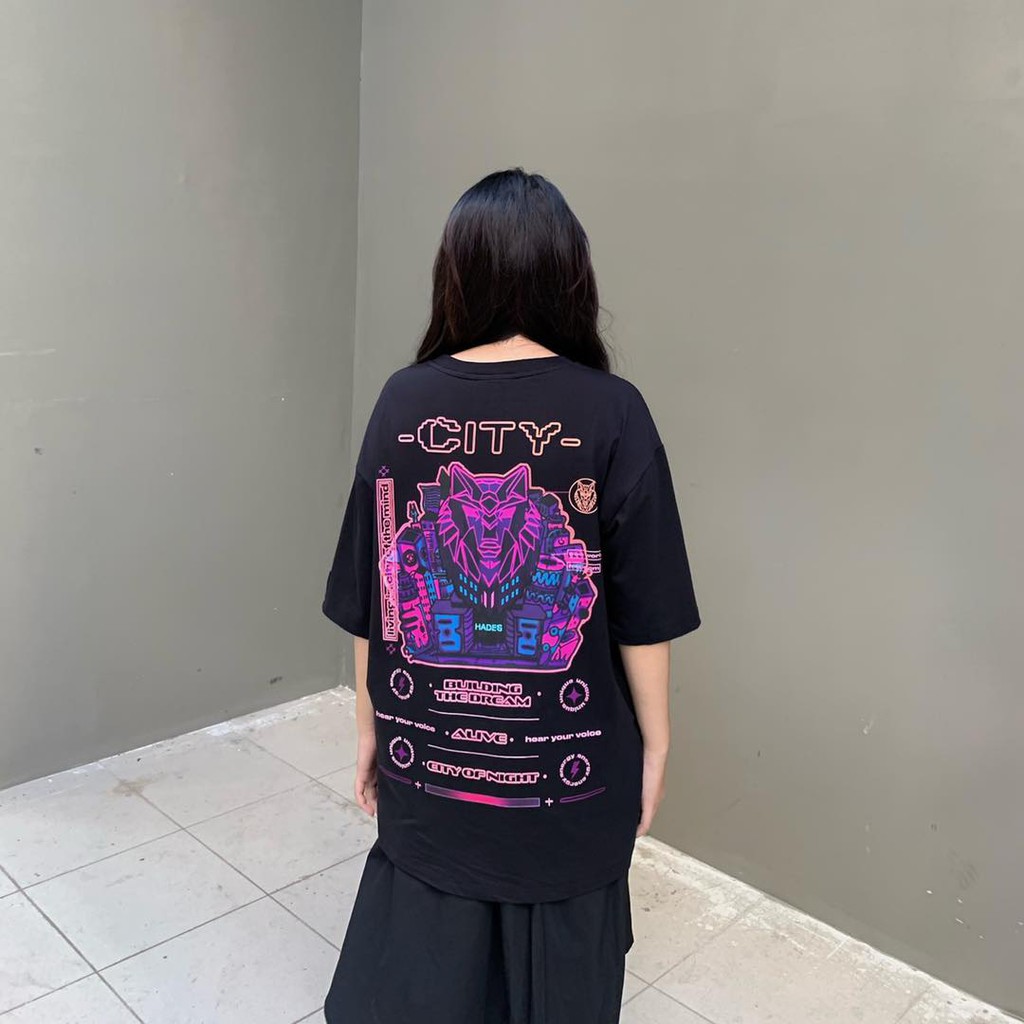 Áo thun tay lỡ HADES City tee Nam nữ cotton Kun Shop | BigBuy360 - bigbuy360.vn