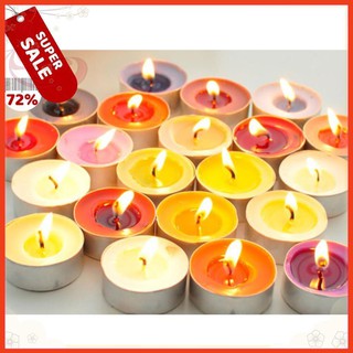 Nến thơm [HÀNG CAO CẤP], nến tealight không mùi, không khói hàng loại vỉ 10 viên cháy đến 4h