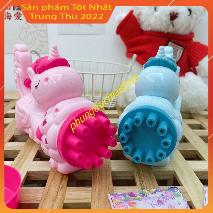 Máy bắn bong bóng xà phòng đồ chơi trẻ em tuyệt đẹp