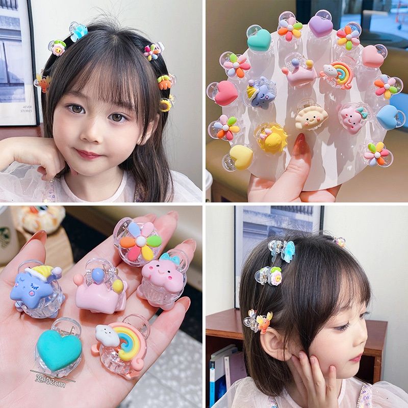 Kẹp tóc càng cua mini kiểu hoạt hình dễ thương xinh xắn cho bạn gái