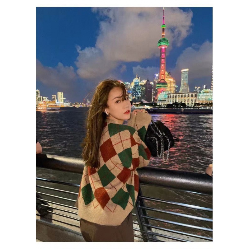 MS461 Áo cardigan nữ quả trám kiểu dáng Hàn Quốc