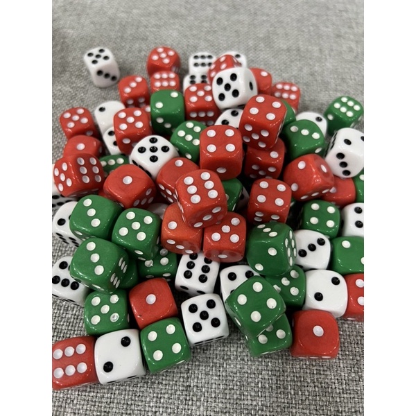Xúc xắc siêu to đẹp để chơi các loại games 16mm cạnh tròn màu đục siêu đẹp